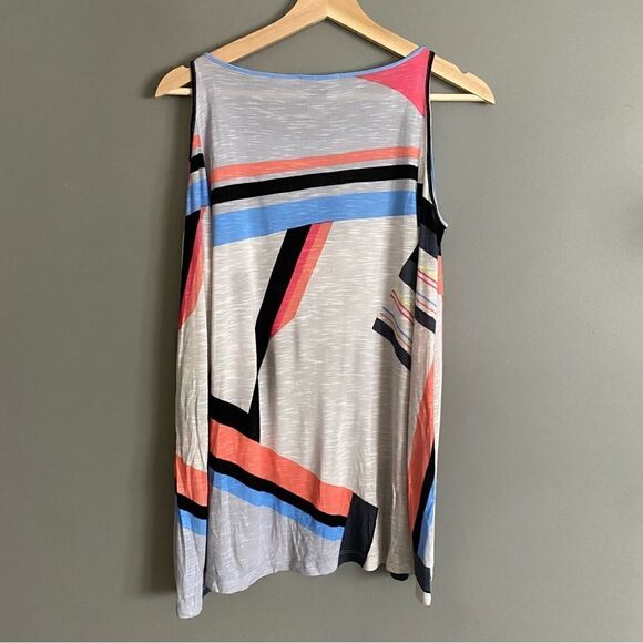 Armani Exchange Printed Cold Shoulder Longsleeve Shirt Womens Size Medium - Picture 4 of 6